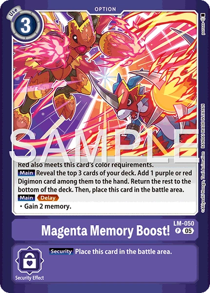 LM-050 Magenta Memory Boost!